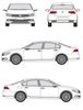 Bagażnik dachowy Cruz Oplus ST130 921-315 + kit 935-732 Volkswagen Passat B8 sedan 2014-