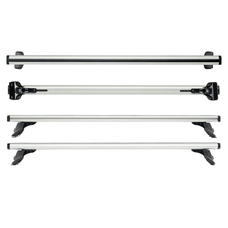 Cruz Alu Cargo CR 924-095 + CR 934-418  - aluminiowy bagażnik dachowy do aut dostawczych | 3 belki