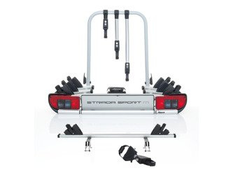 Atera Strada Sport M3 + adapter Atera 022624 - bagażnik rowerowy na hak na 4 rowery | aluminiowy, odchylany