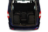 FORD TOURNEO COURIER 2014+ TORBY DO BAGAŻNIKA 4 SZT