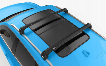 Turtle Air 2 BLACK 90/90 - aerodynamiczny aluminiowy bagażnik dachowy