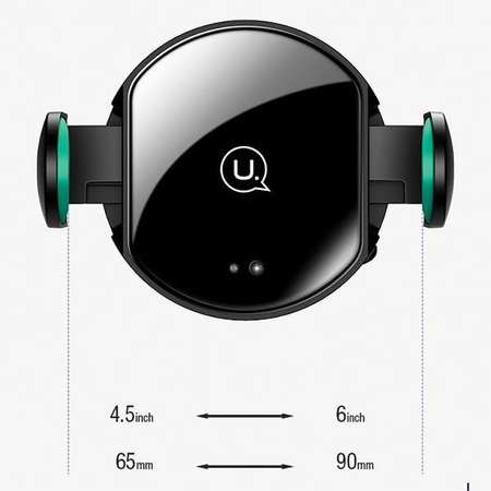 Uchwyt indukcyjny USAMS Automatic Infrared Wireless Charging 10W na podczerwień (czarny/black)