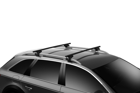Thule Squarebar Raised Rail 7123-7104 - stalowy bagażnik dachowy na relingi tradycyjne