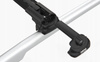 Turtle Air 1 BLACK 90/86 - aerodynamiczny aluminiowy bagażnik dachowy na relingi tradycyjne