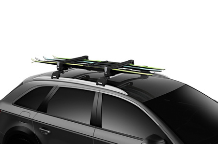 Uchwyt na narty THULE Snowpack M Black (732406) | 4 pary nart lub 2 deski snowboardowe