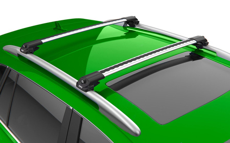 Turtle Air 1 90/86 - aerodynamiczny aluminiowy bagażnik dachowy na relingi tradycyjne