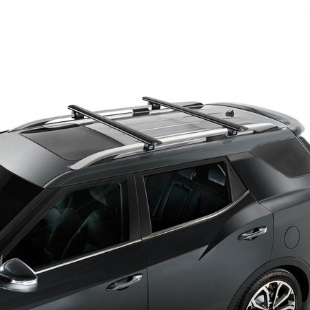 Cruz Airo Dark R 925-795 - aluminiowy bagażnik dachowy na relingi (128 cm)