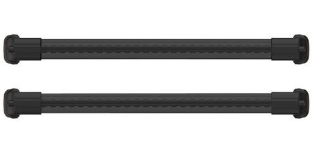 Turtle Air 1 BLACK 90/86 - aerodynamiczny aluminiowy bagażnik dachowy na relingi tradycyjne