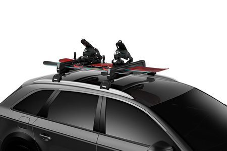 Uchwyt na narty THULE Snowpack Extender Black (732507) | 5 par nart lub 2 deski snowboardowe