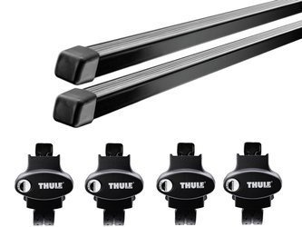 Thule Squarebar Raised Rail 7124-775 - aluminiowy bagażnik dachowy na relingi tradycyjne