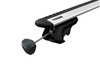 Thule Wingbar Evo Black Raised Rail 7113B-7104 - aluminiowy bagażnik dachowy na relingi tradycyjne