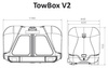 Towbox V2 Black Edition - box bagażowy na hak