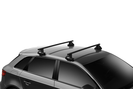Thule Squarebar Evo Clamp 7123-7105-5032 - stalowy bagażnik dachowy | Renault Megane IV hatchback 2016-